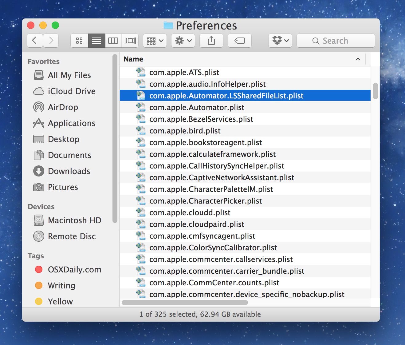 microsoft word for mac increase folder & file name font size